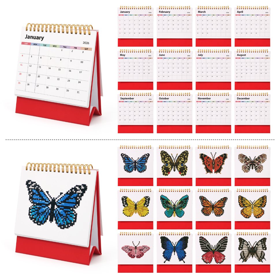 2026 Diamond Painting Bureaukalender - Planten Editie – Happy Painting 2026 Diamond Painting Bureaukalender - Planten Editie – Happy Painting