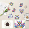 Diamond Painting Magneten - Set van 6 uilen