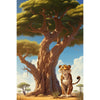 Tijger - Baobabboom