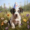Afbeelding laden in Galerijviewer, Hond met Verjaardagshoed
