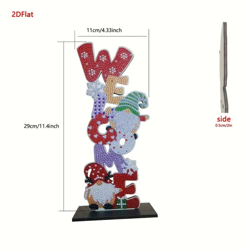 Diamond Painting kerst Ornament - Welcome
