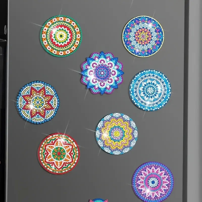 Diamond Painting Magneten - Set van 12 mandala's