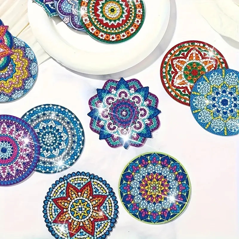 Diamond Painting Magneten - Set van 12 mandala's