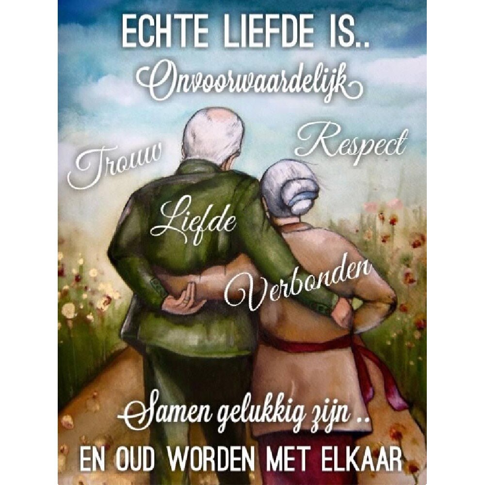 Echte Liefde Is | 40x50cm