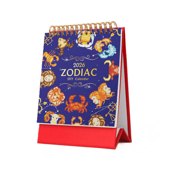 Diamond Painting Kalender 2026 - Sterrenbeelden - Figured'Art Diamond Painting Kalender 2026 - Sterrenbeelden - Figured'Art