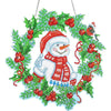 Diamond Painting Kerstkrans – Sneeuwpop