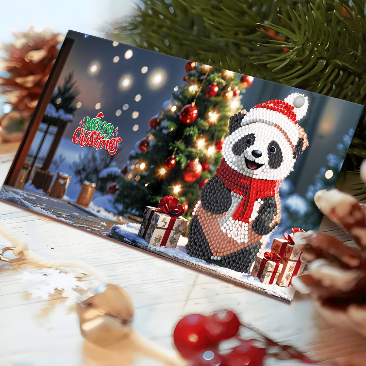 12 Kerstkaarten - Kerstsfeer set