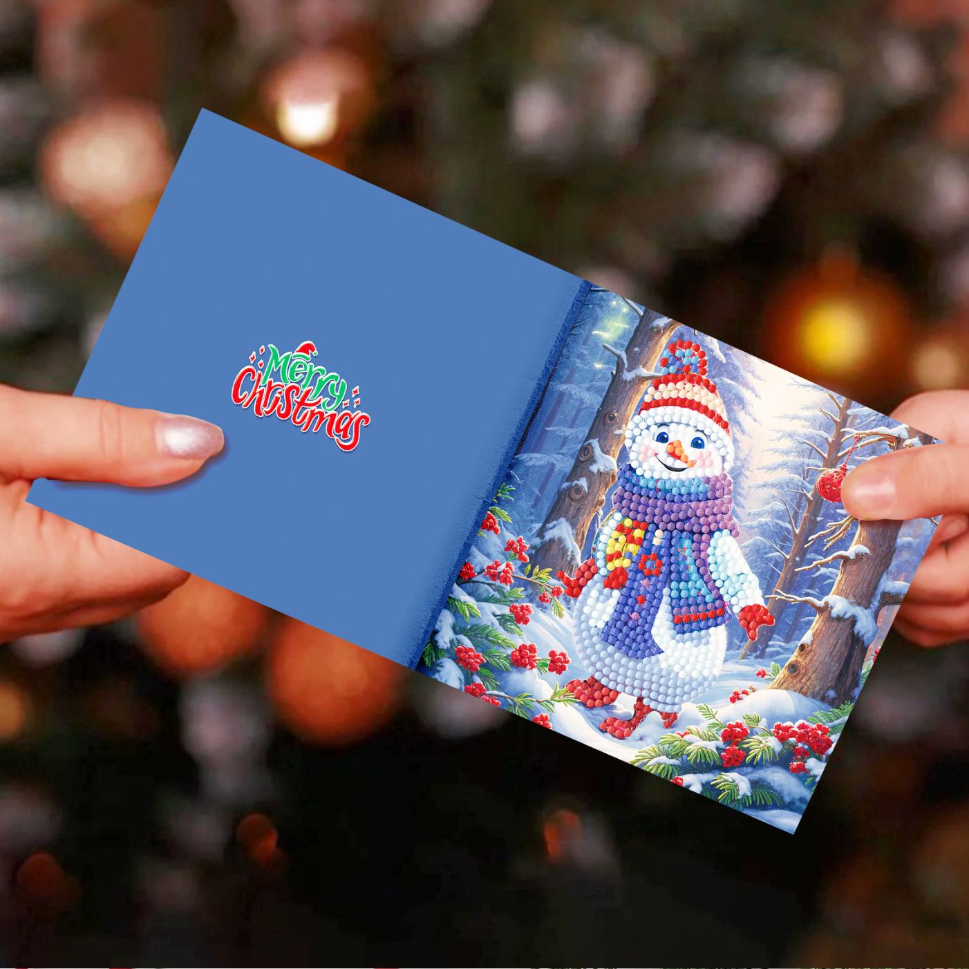 12 Kerstkaarten - Kerstman & Diertjes set