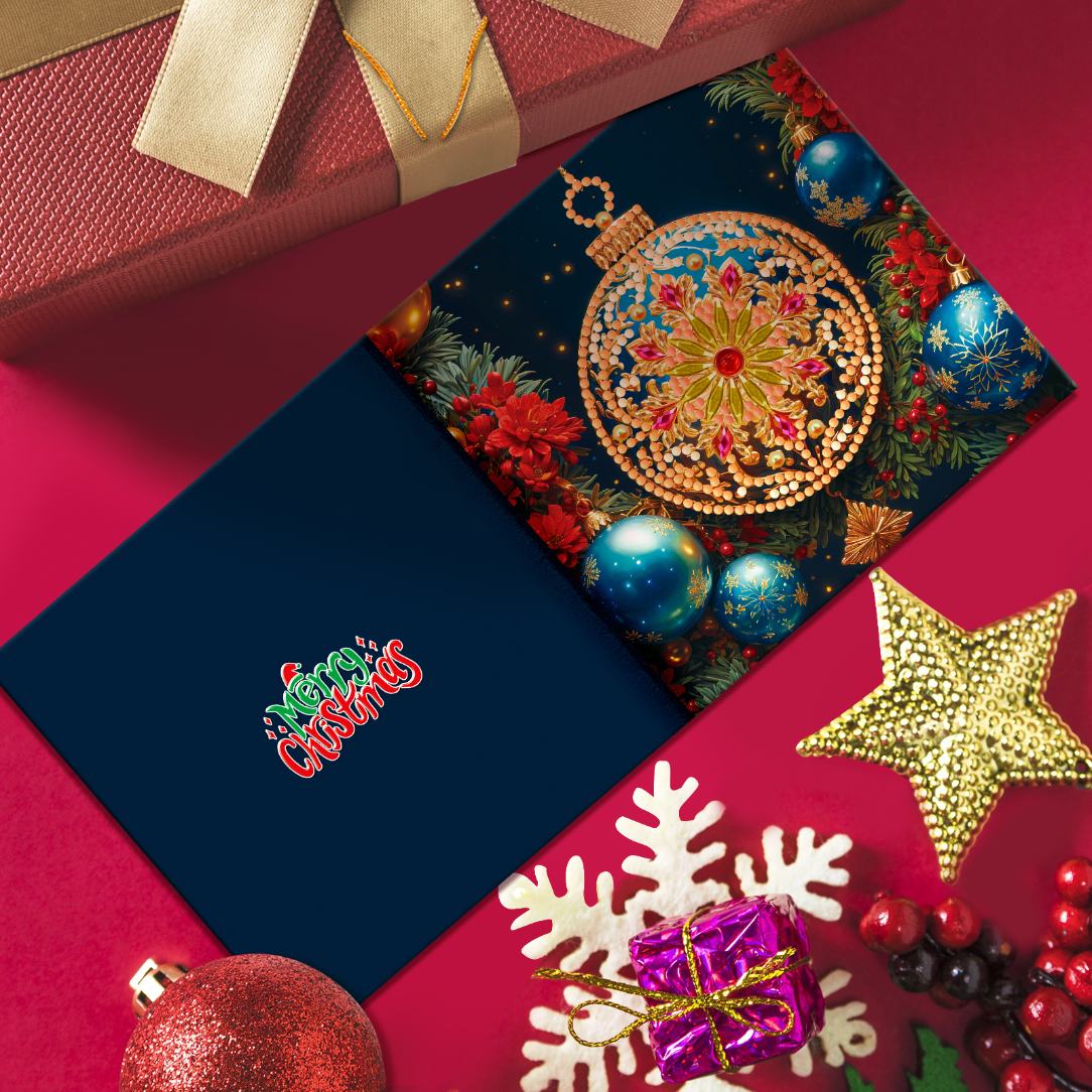 12 Kerstkaarten - Kerstavond set