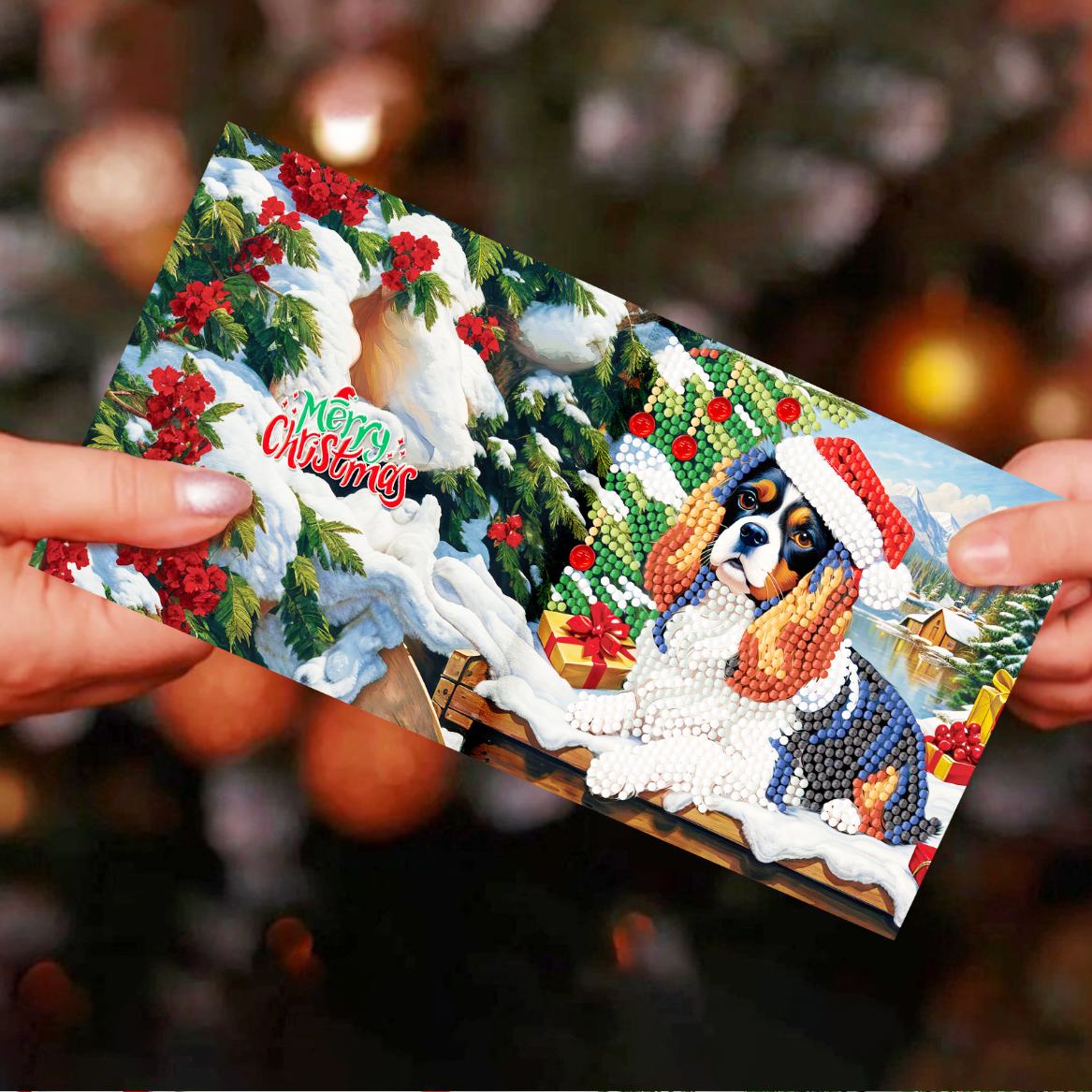 12 Kerstkaarten - Kerstavond set