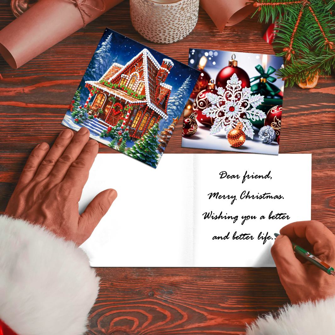 12 Kerstkaarten - Kerstavond set