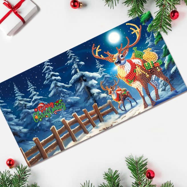 12 Kerstkaarten - Schattige Kerst set