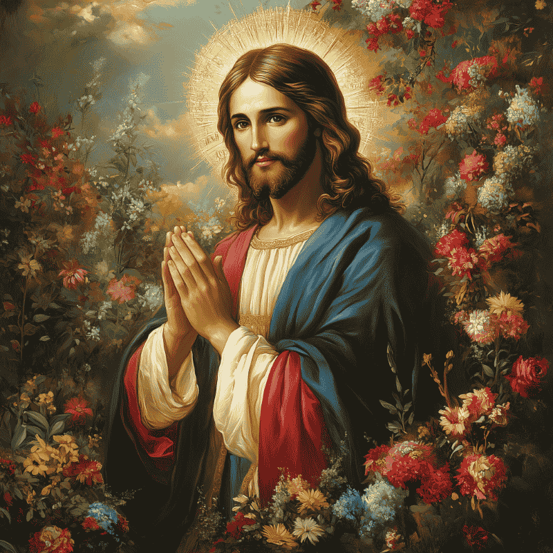 Biddende Jezus