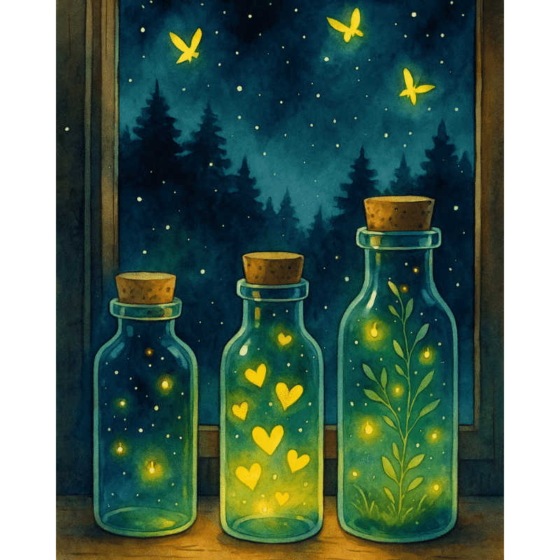 Vuurvliegjes-Diamond Painting