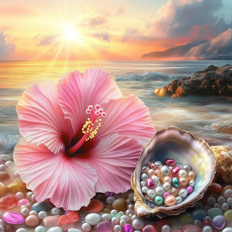Hibiscusbloem & schelp