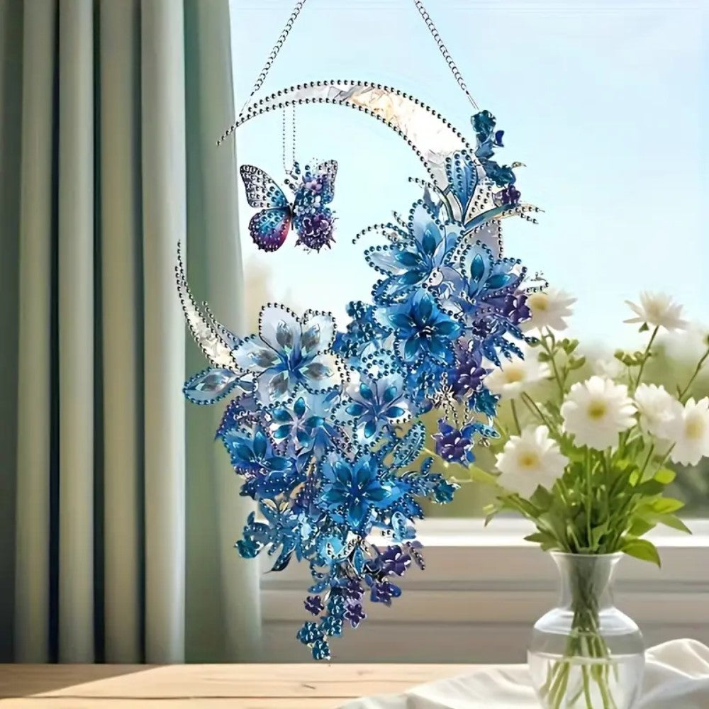 Diamond Painting Dromenvanger – Vlinder & Bloemen