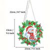 Diamond Painting Kerstkrans – Sneeuwpop