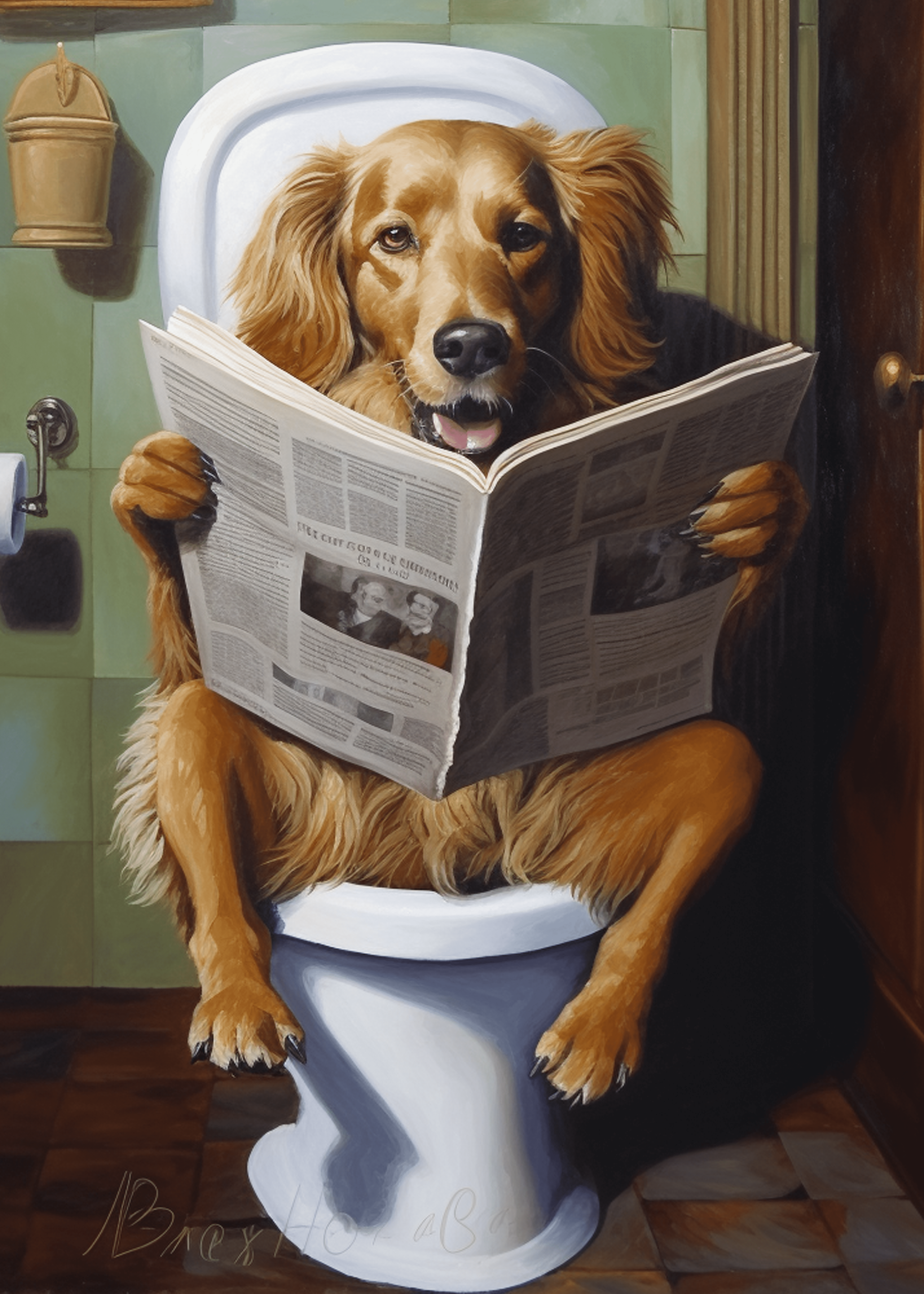Hond Op De WC