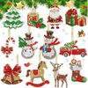 Kerst sleutelhangers - 12 Stuks