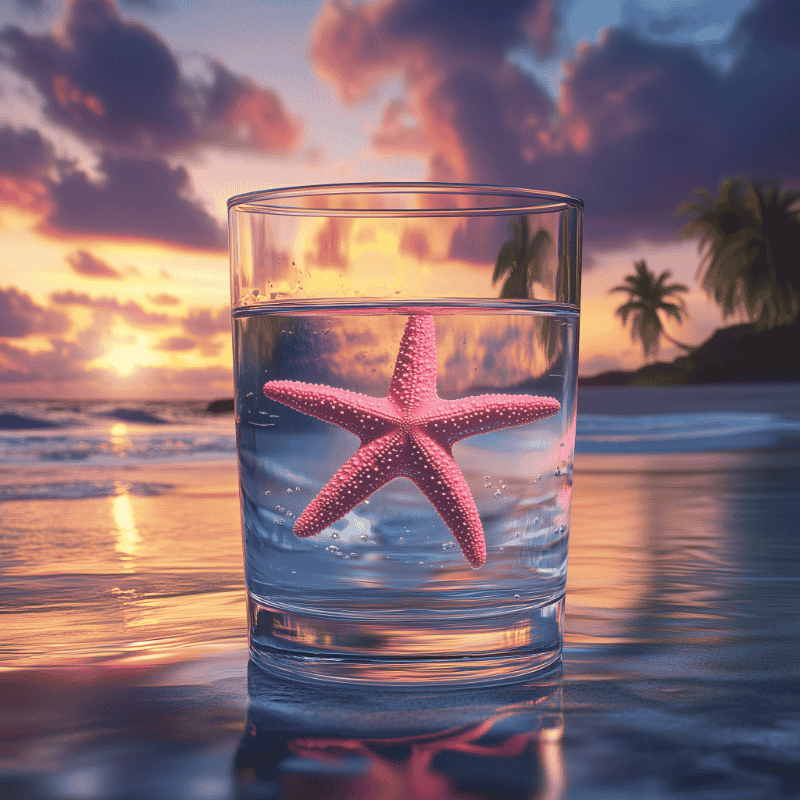 Diamond Painting - Zeester in een glas