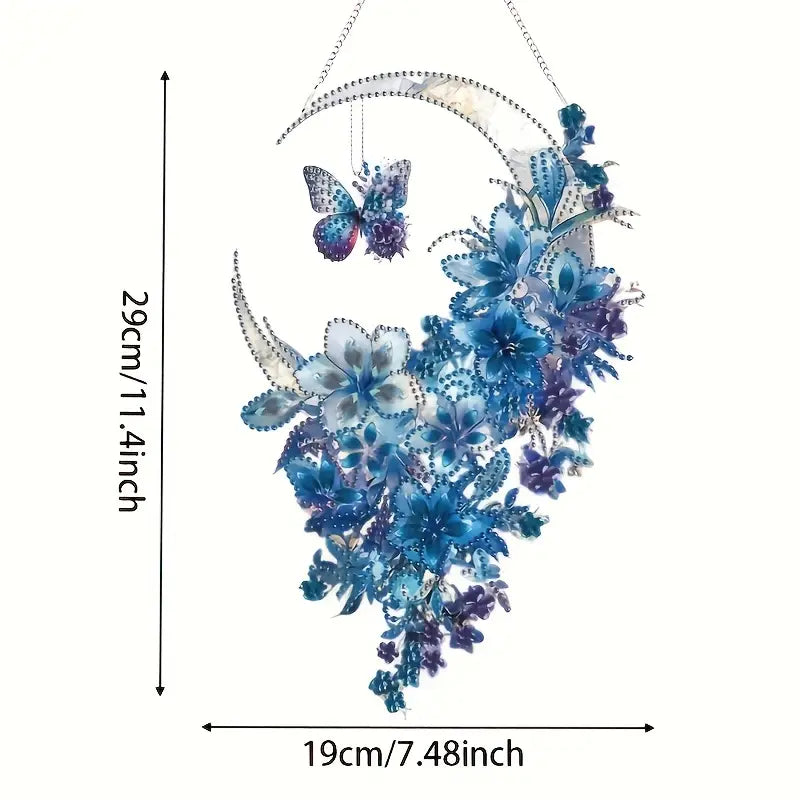 Diamond Painting Dromenvanger – Vlinder & Bloemen