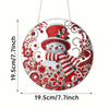Diamond Painting Kersthanger - Sneeuwpop