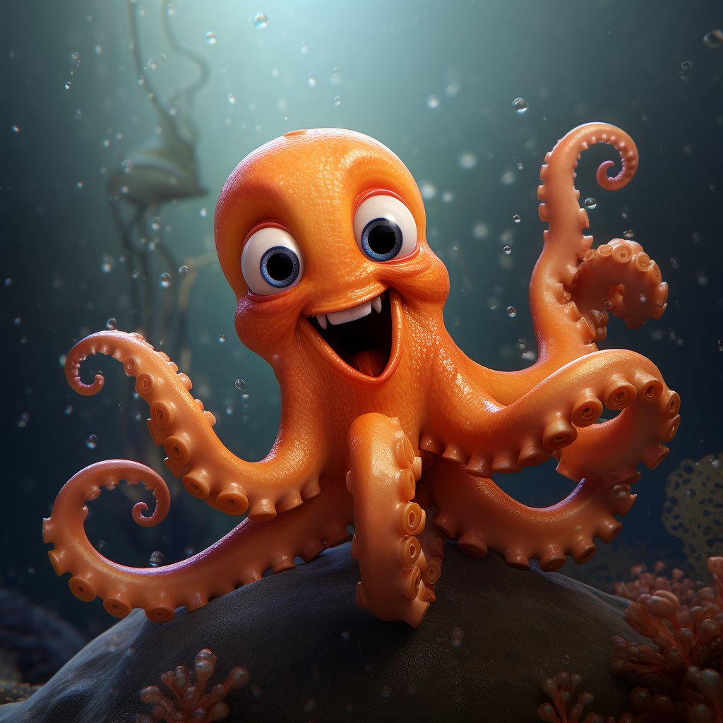 Gelukkig octopus