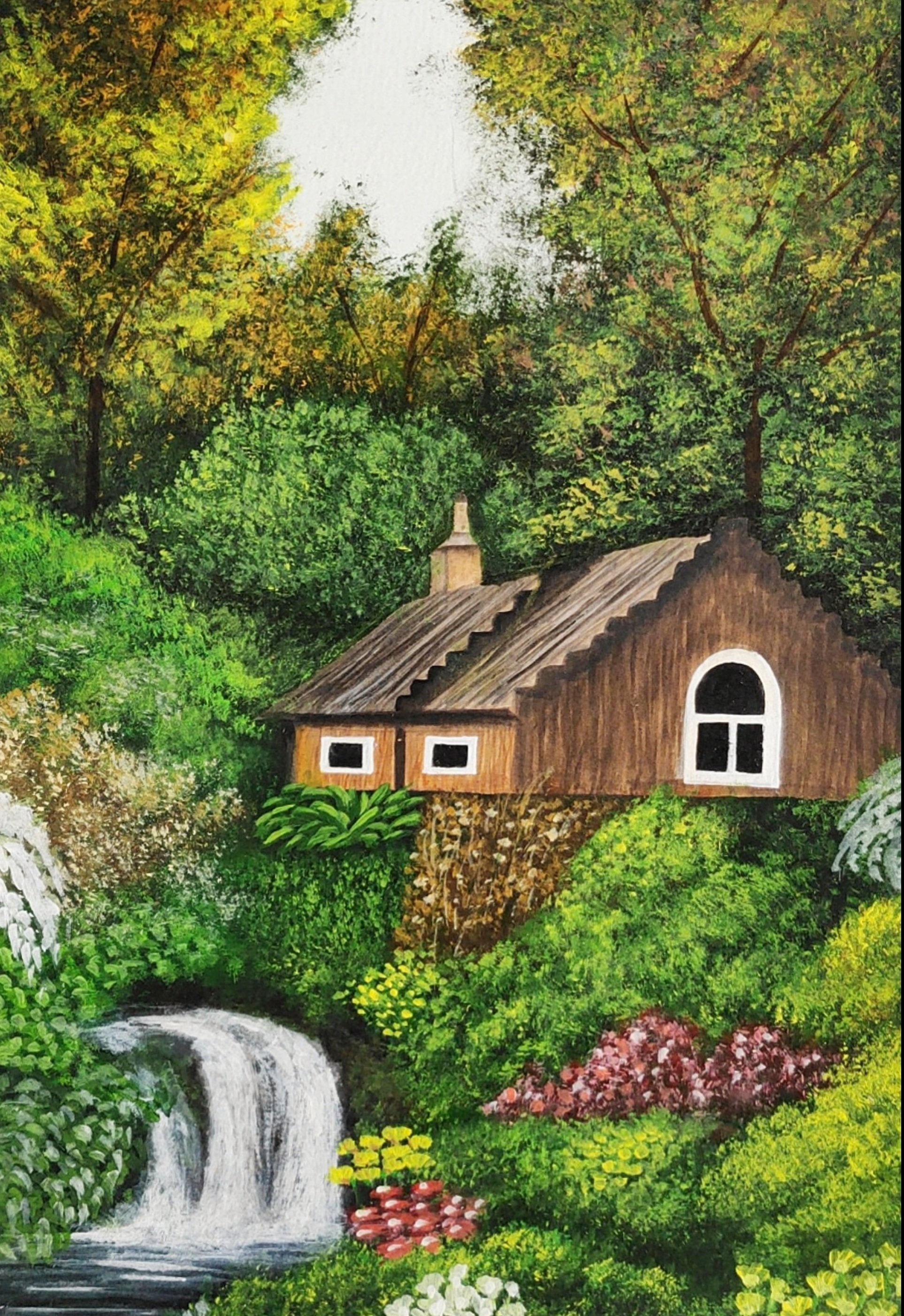 Huis Naast Waterval