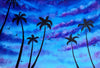 Afbeelding laden in Galerijviewer, Blauwe Lucht Achter Palmbomen