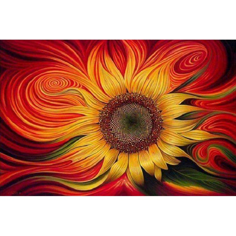 Mini Diamond Painting 25x25 cm - Zongekuste Zonnebloem – Figured'Art Mini Diamond Painting 25x25 cm - Zongekuste Zonnebloem – Figured'Art