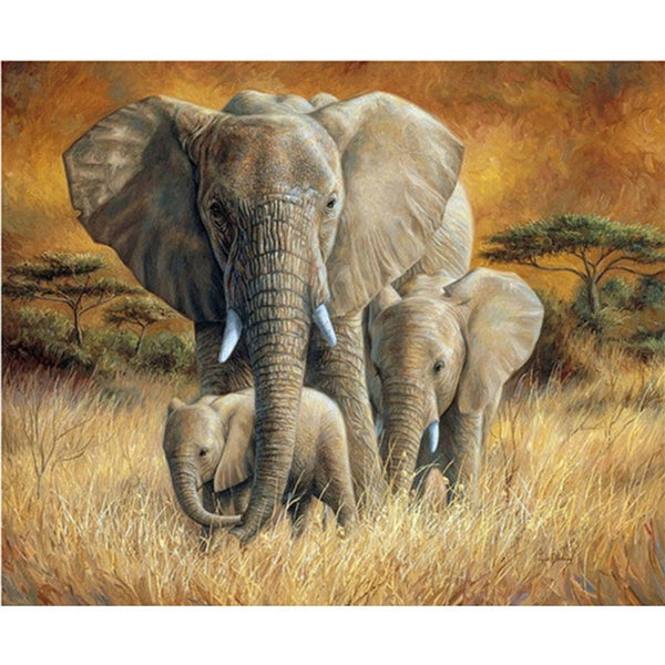 African Animals Diamond Painting Kit