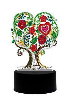 ﻿Diamond Painting Lampje Hartenboom