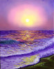 Afbeelding laden in Galerijviewer, Paarse Zonsondergang Bij Oceaan