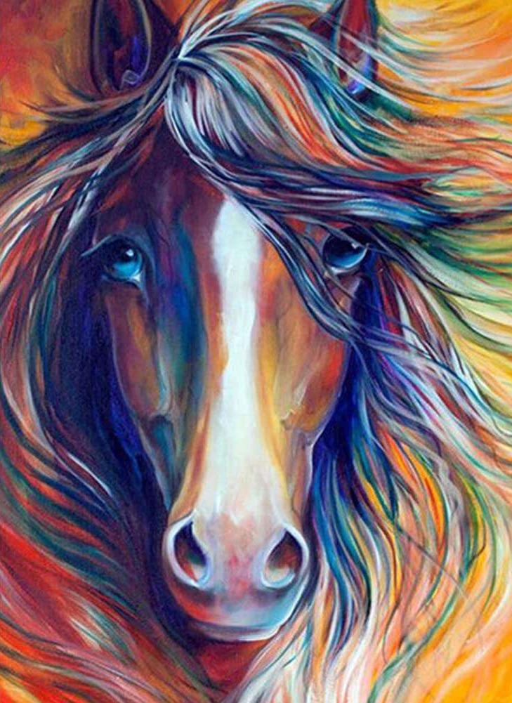 Paard Portret Kleurrijk