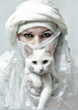 Arabische Vrouw Met Kat | Diamond Painting